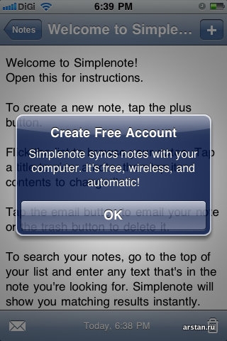 SimpleNote App